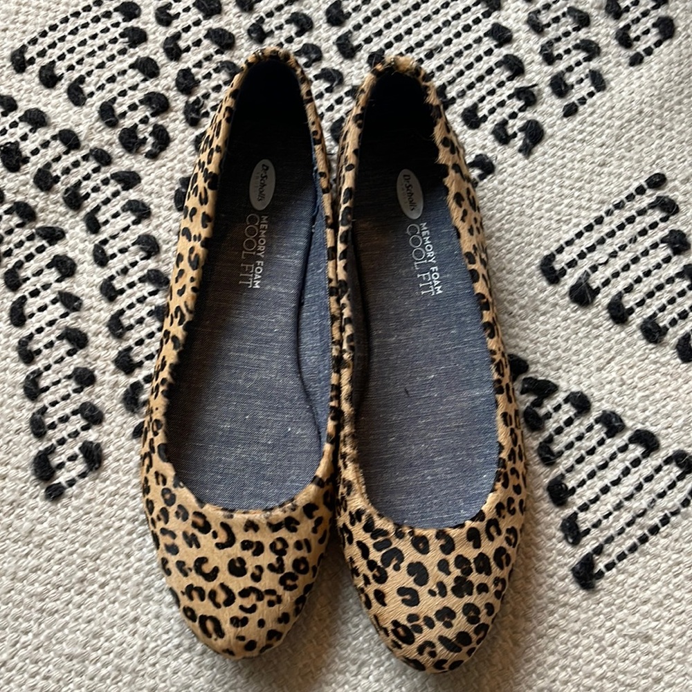 Dr. Scholl’s leopard flats